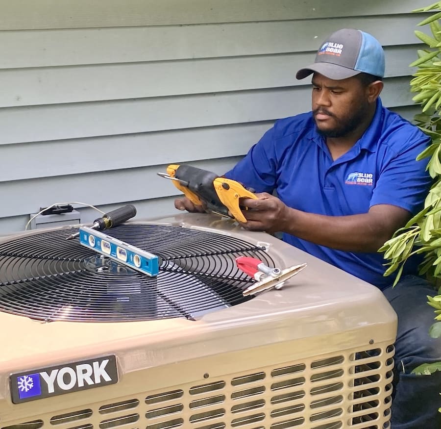 Blue Bear Plumbing, Heating & Air equipment and team