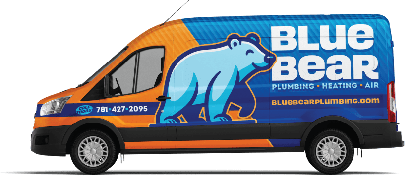 Blue Bear Plumbing, Heating & Air service vehicle or team